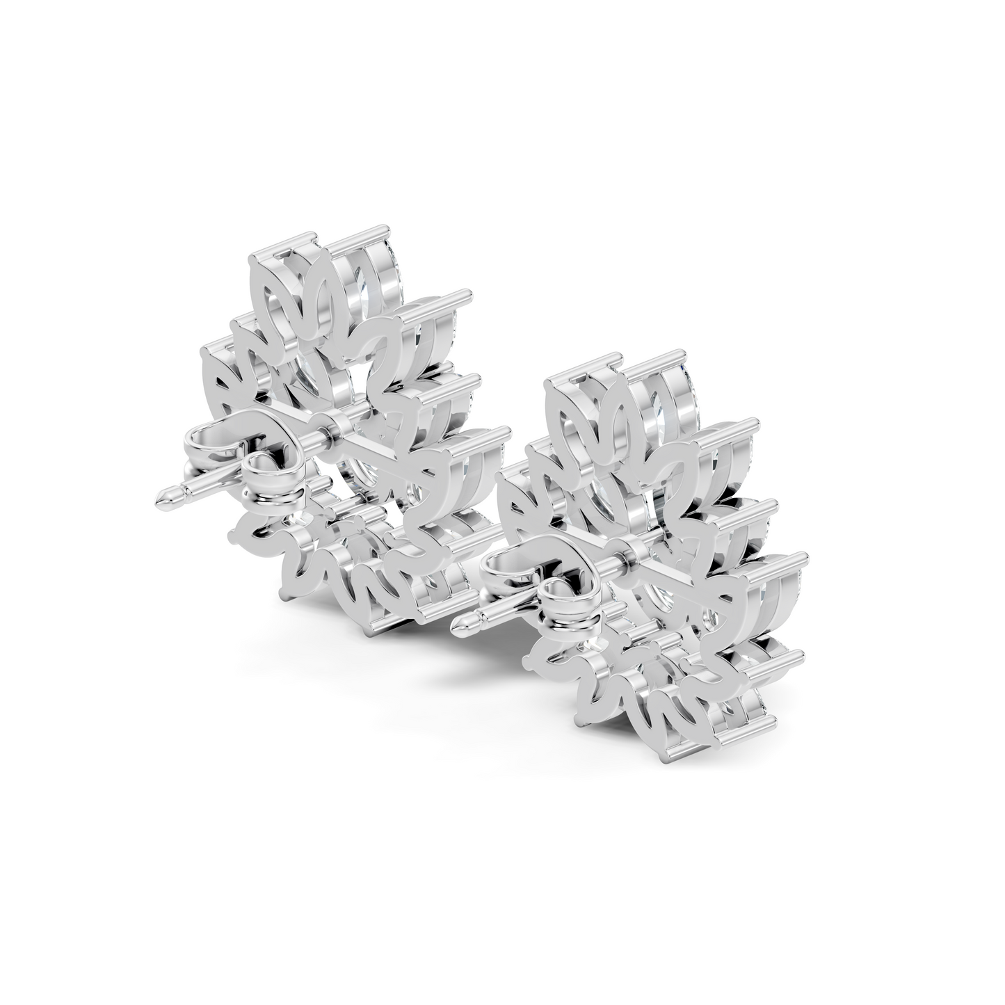 2.72 Ct Lab Grown and Natural Diamond Marquise & Oval Shape Diamond Dazzling Daily Wear Diamond Earrings