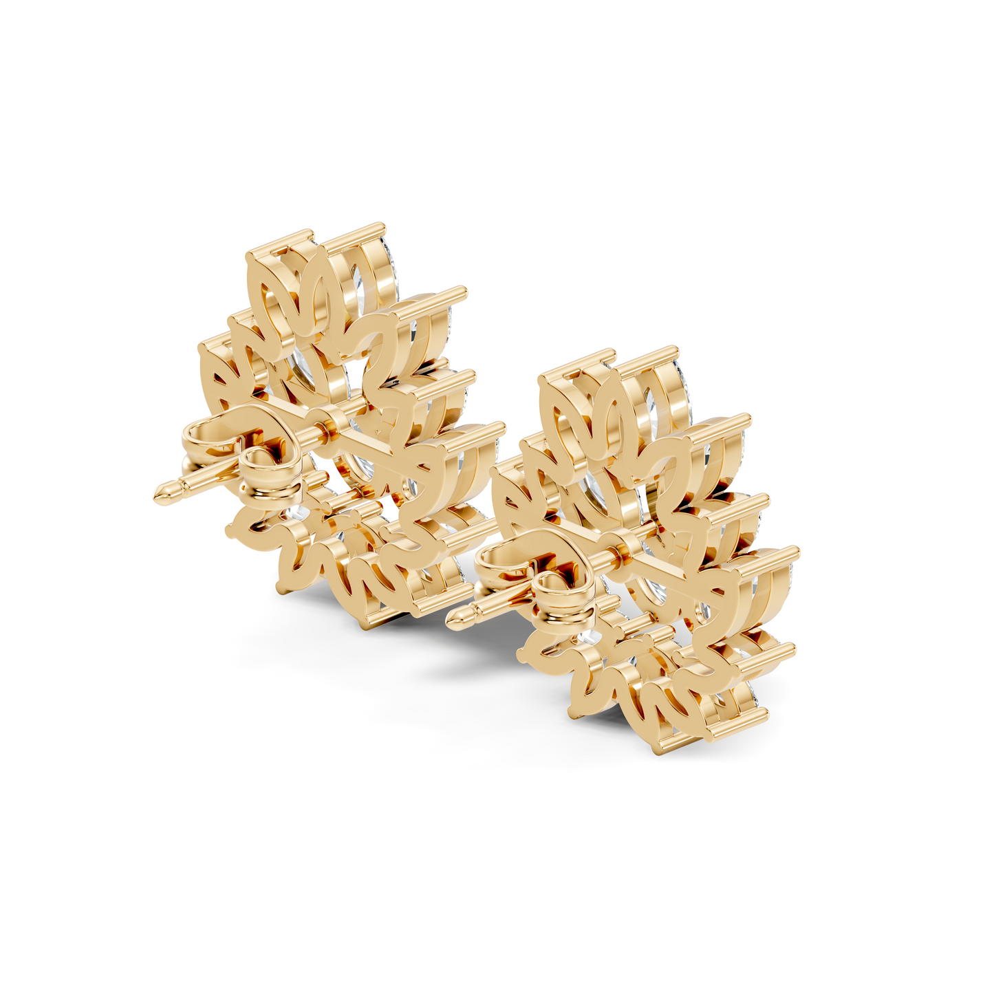 2.72 Ct Lab Grown and Natural Diamond Marquise & Oval Shape Diamond Dazzling Daily Wear Diamond Earrings