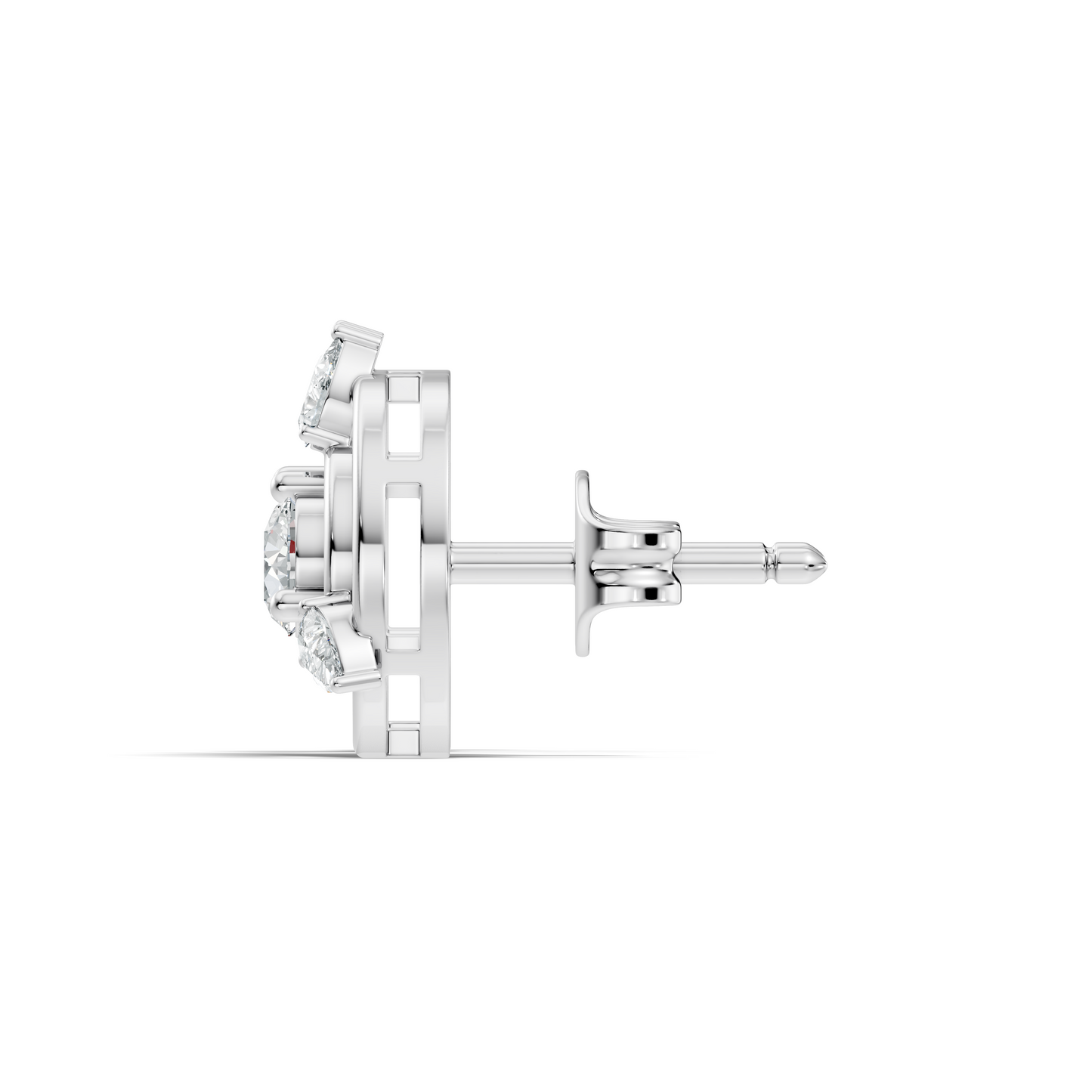 Pear & Round Shape Natural & Lab Grown Diamond 1.16 Ct 14k Solid Gold Classic Diamond Earrings