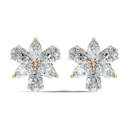1.68 Ct Marquise & Pear Shape Natural & Lab grown Diamond Stunning Shinning Vintage Diamond Earrings For Birthday gif