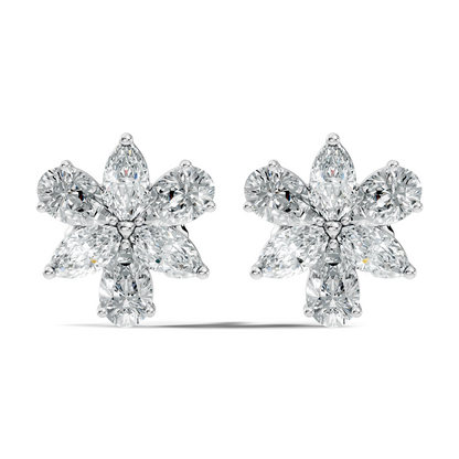 1.68 Ct Marquise & Pear Shape Natural & Lab grown Diamond Stunning Shinning Vintage Diamond Earrings For Birthday gif