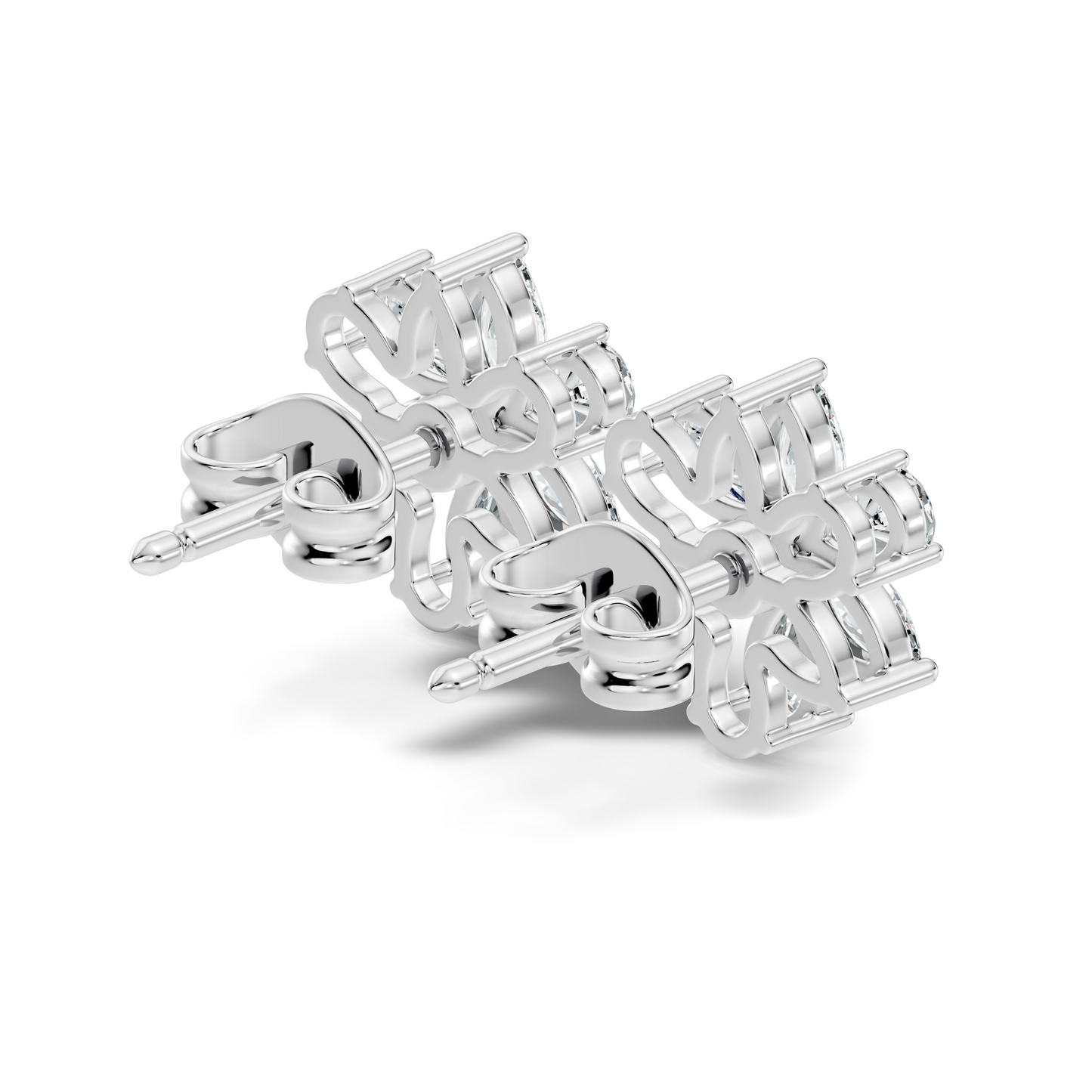 1.68 Ct Marquise & Pear Shape Natural & Lab grown Diamond Stunning Shinning Vintage Diamond Earrings For Birthday gif