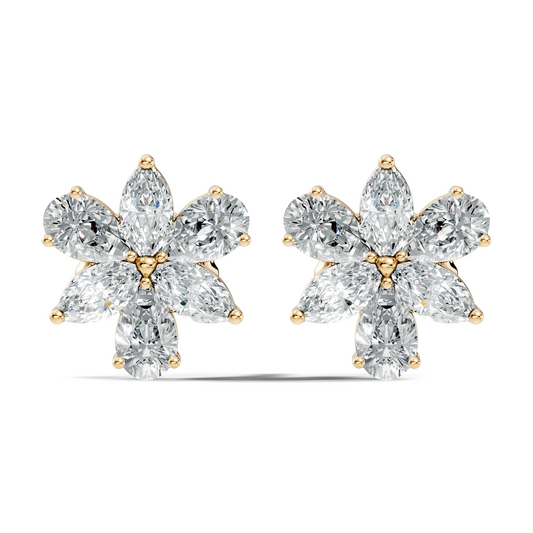 1.68 Ct Marquise & Pear Shape Natural & Lab grown Diamond Stunning Shinning Vintage Diamond Earrings For Birthday gif