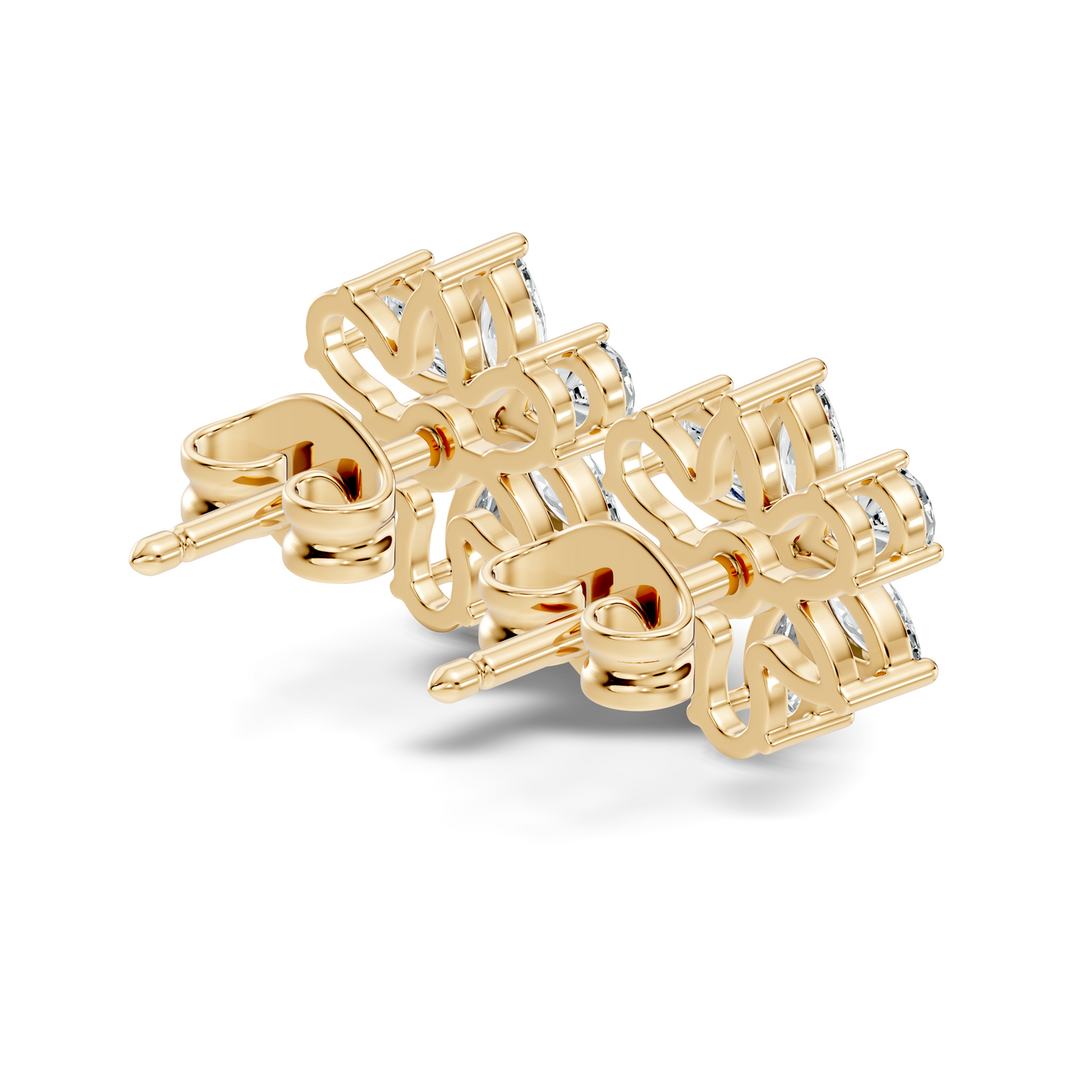 1.68 Ct Marquise & Pear Shape Natural & Lab grown Diamond Stunning Shinning Vintage Diamond Earrings For Birthday gif