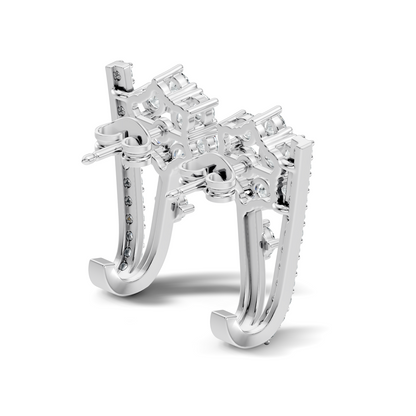 Round Cut Top Grade Lab-Grown Diamond Unique Classic Hand Crafted Drop Stud Earrings For Her