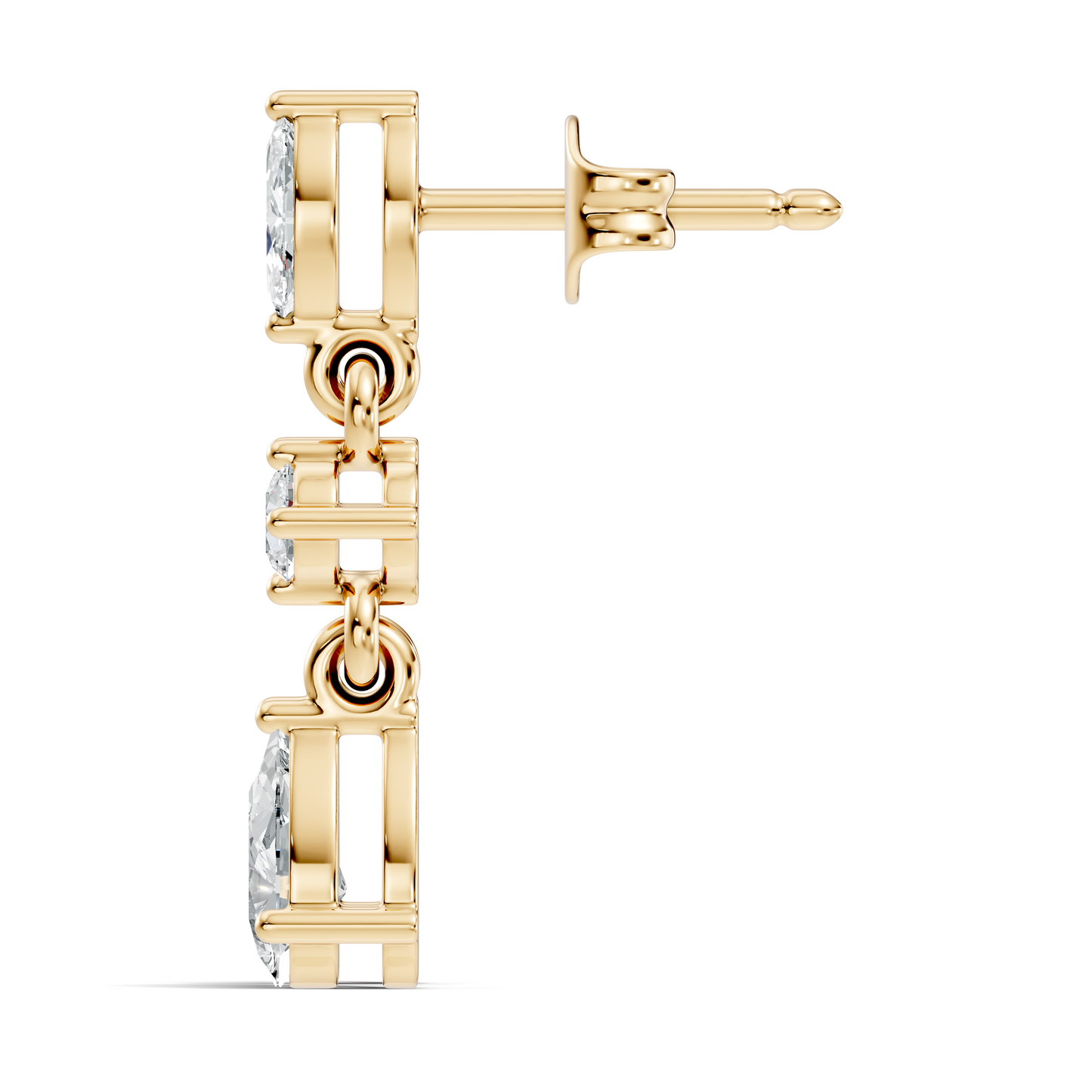 Pear, Marquise and Round Cut Top Grade Lab Grown Diamond Unique Perfect Earring For Bridals