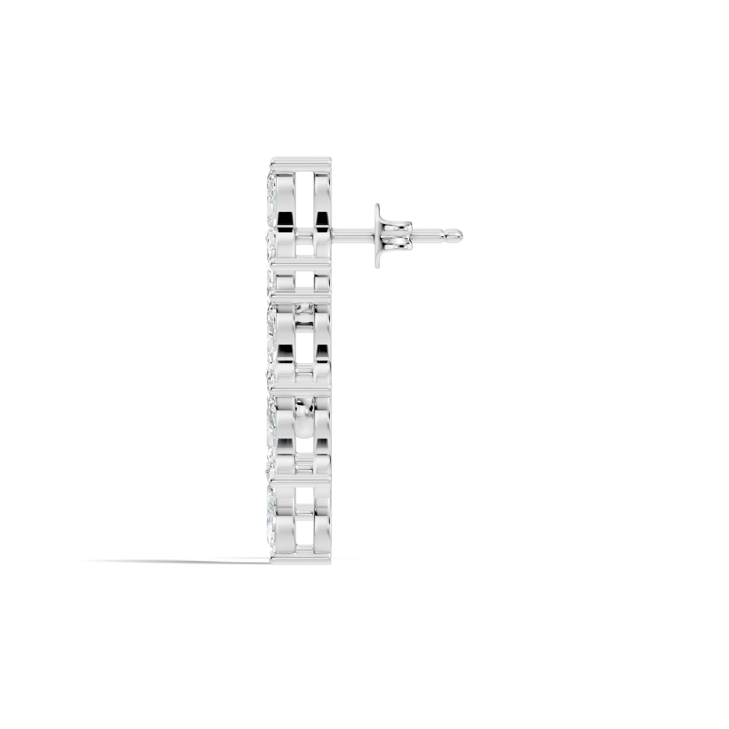 Women’s Minimalist Marquise Cut Lab-Created Diamond Earrings Classic Elegance