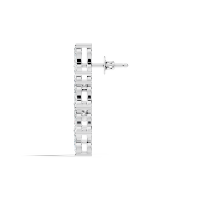 Women’s Minimalist Marquise Cut Lab-Created Diamond Earrings Classic Elegance