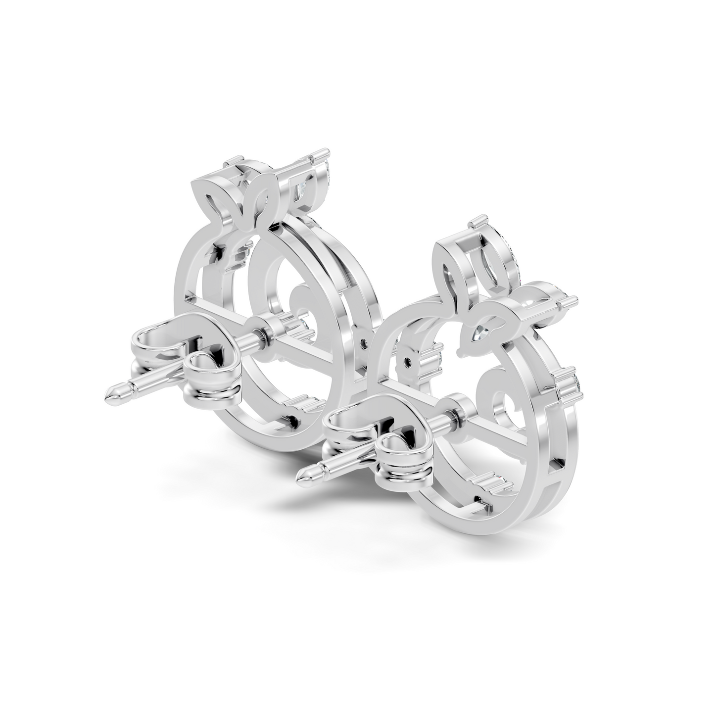 Affordable Classic Marquise Cut Diamond Stud Earrings Timeless Elegance Gift In 14K Solid Gold