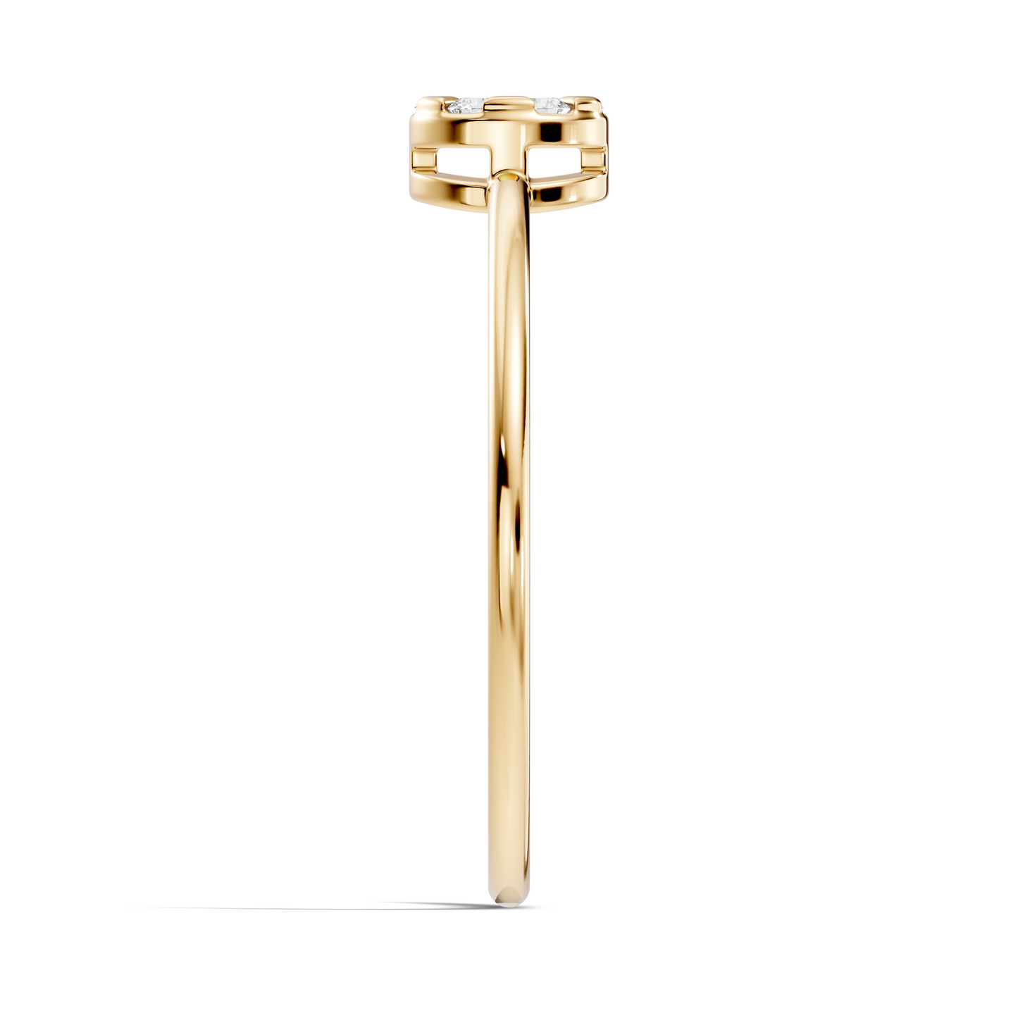 Round Cut White Colorless Lab Grown & Natural Diamond Vintage Delicate Halo Cluster Promise Ring For Her