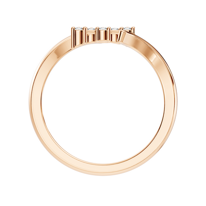 Vintage Round Cut White Colorless Diamond Elegant Art Deco Dainty Stunning Party Wear Ring For Her