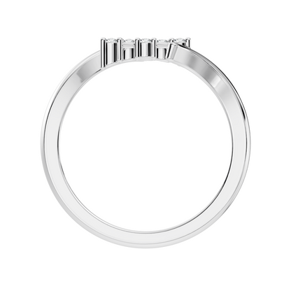 Vintage Round Cut White Colorless Diamond Elegant Art Deco Dainty Stunning Party Wear Ring For Her