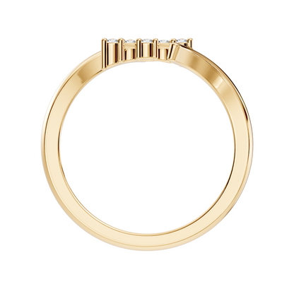 Vintage Round Cut White Colorless Diamond Elegant Art Deco Dainty Stunning Party Wear Ring For Her