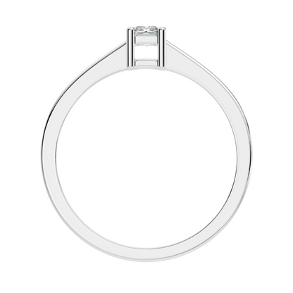 Radiant Cut Top Grade Lab Grown Diamond Solitaire Dainty Prong Set Vintage Cluster Engagement Ring For Her