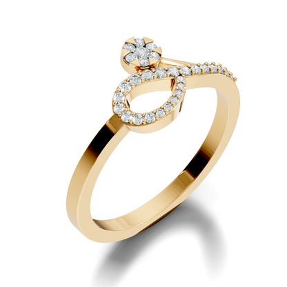 Round Cut Lab Grown and Natural Diamond Unique Delicate Vintage Daily Wear Ring For Her