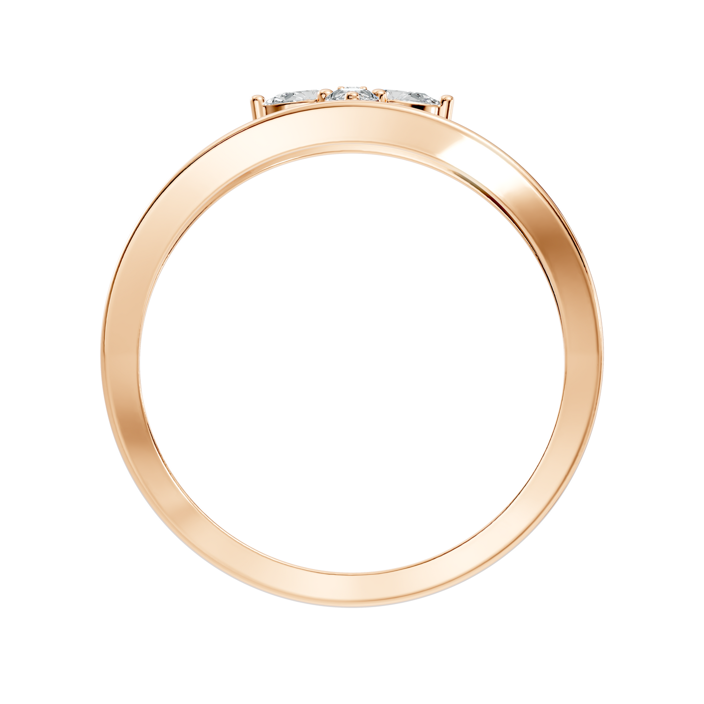 Round and Pear Cut White Colorless Diamond Unique vintage Classic Dainty Party Wear Ring For Women's