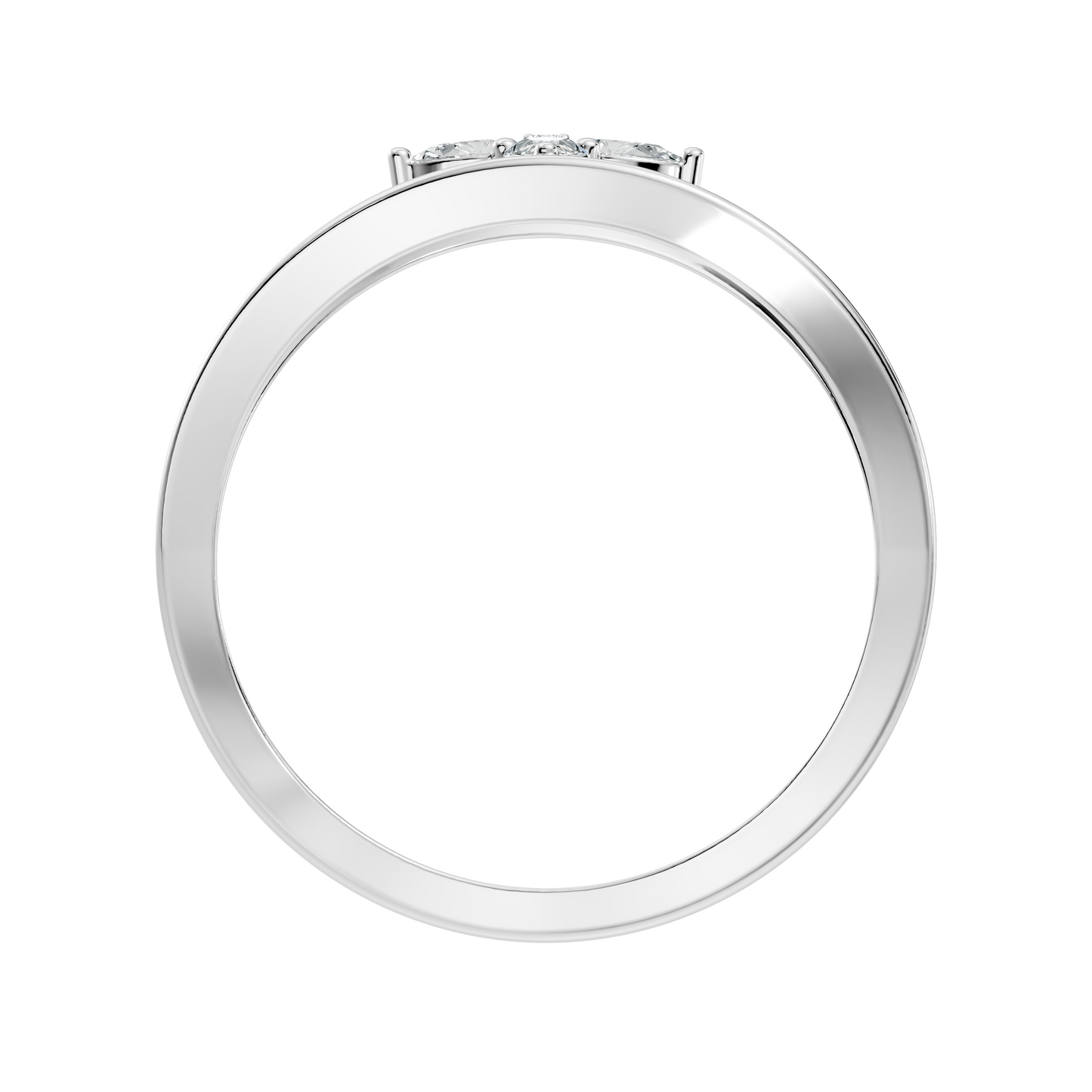 Round and Pear Cut White Colorless Diamond Unique vintage Classic Dainty Party Wear Ring For Women's