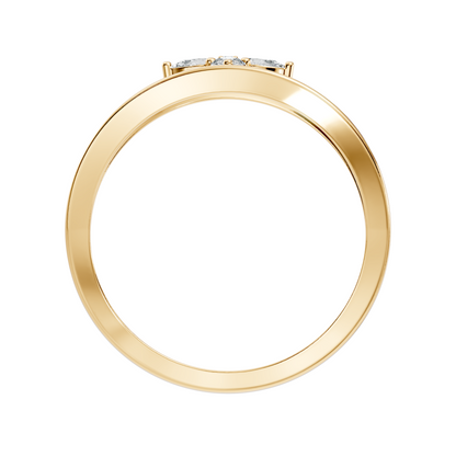 Round and Pear Cut White Colorless Diamond Unique vintage Classic Dainty Party Wear Ring For Women's