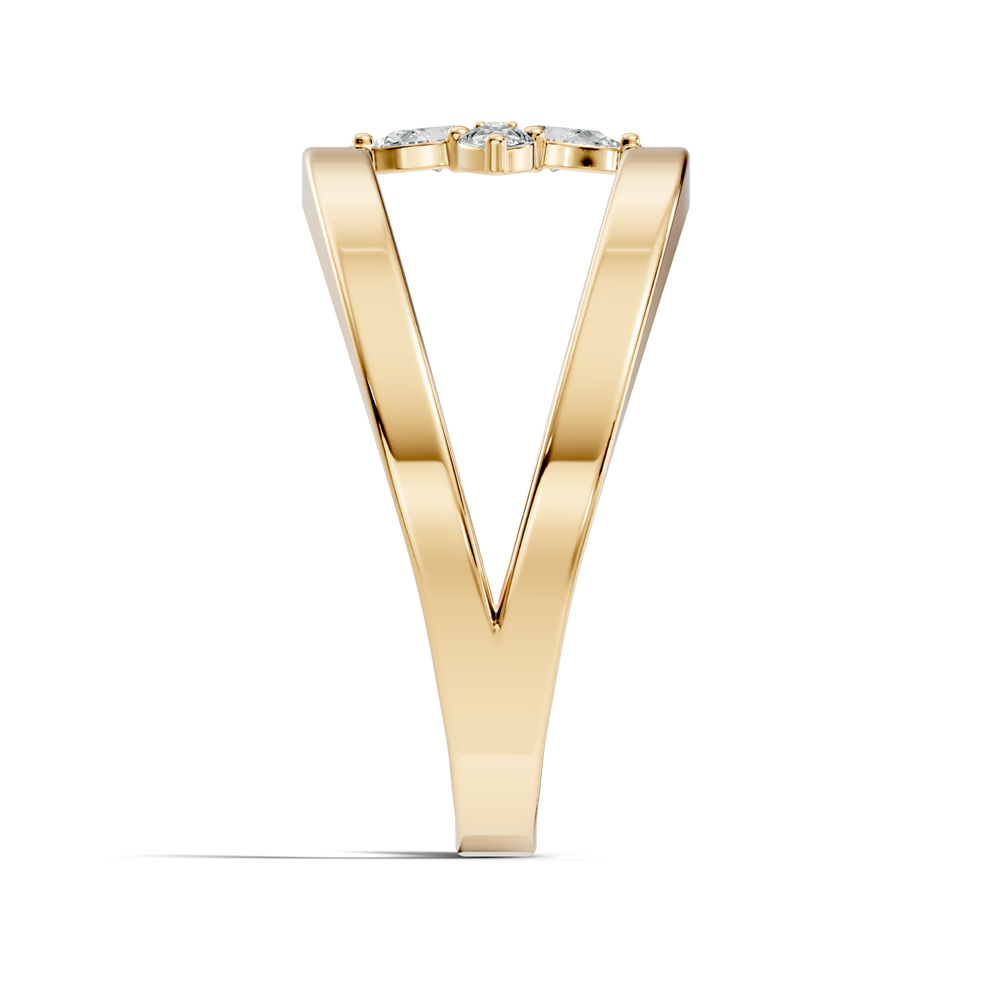 Round and Pear Cut White Colorless Diamond Unique vintage Classic Dainty Party Wear Ring For Women's