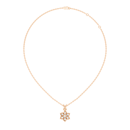 Elegant Round Diamond Pendant 0.27 CT Minimalist Jewelry In 18K Solid White Gold