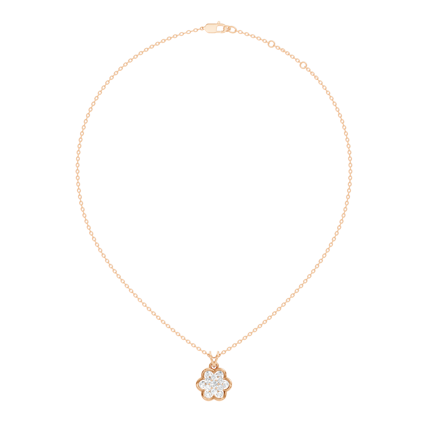 Elegant Women's Diamond Pendant 0.81 Carat Minimalist Handmade Necklace Pendant For Her