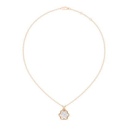 Elegant Women's Diamond Pendant 0.81 Carat Minimalist Handmade Necklace Pendant For Her