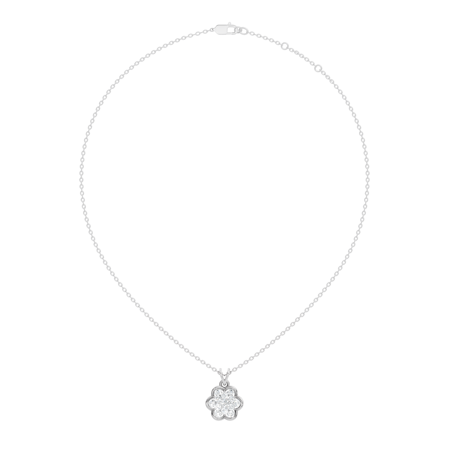 Elegant Women's Diamond Pendant 0.81 Carat Minimalist Handmade Necklace Pendant For Her