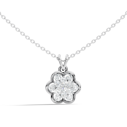 Elegant Women's Diamond Pendant 0.81 Carat Minimalist Handmade Necklace Pendant For Her