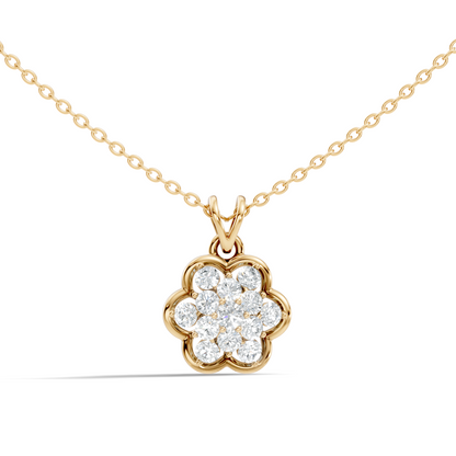 Elegant Women's Diamond Pendant 0.81 Carat Minimalist Handmade Necklace Pendant For Her