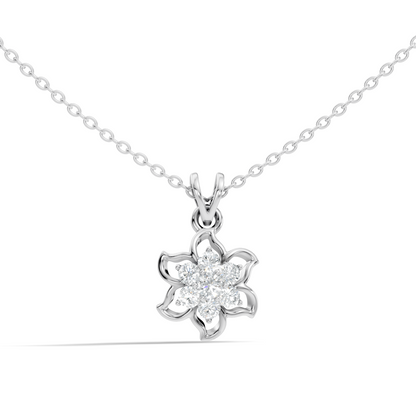 0.45 Ct Round Cut Diamond Pendant In 14K Yellow Gold Minimalist Gift For Her