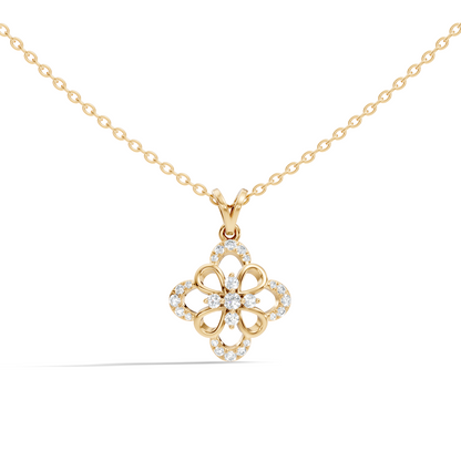 Elegant  Round Diamond Pendant 0.25 Carat Minimalist Handmade Necklace Pendant Jewelry