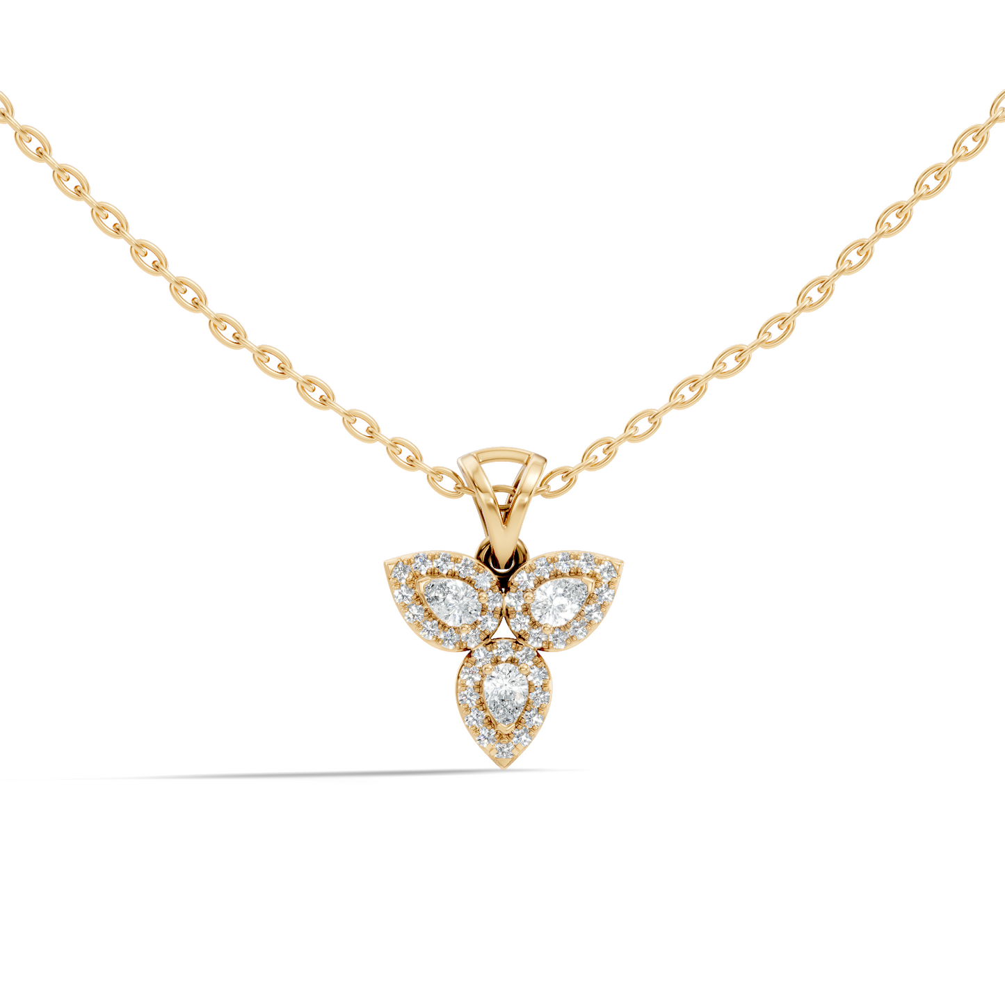 Elegant 0.53 Carat Pear Cut Diamond Pendant Perfect Gift for Women