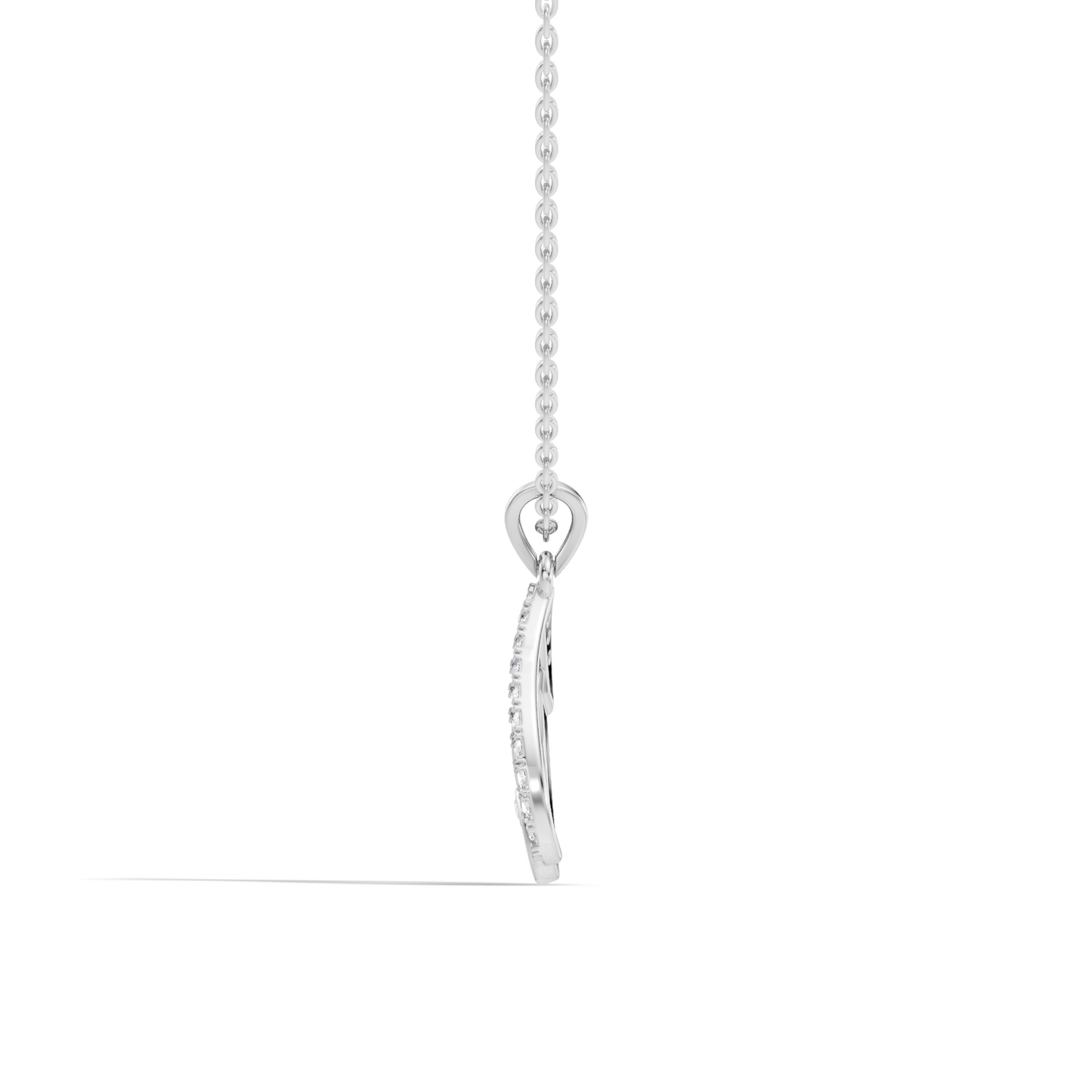 Classical Vintage Round Pendant Natural & Lab Diamonds Affordable Jewelry For Her