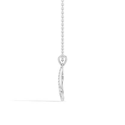 Classical Vintage Round Pendant Natural & Lab Diamonds Affordable Jewelry For Her