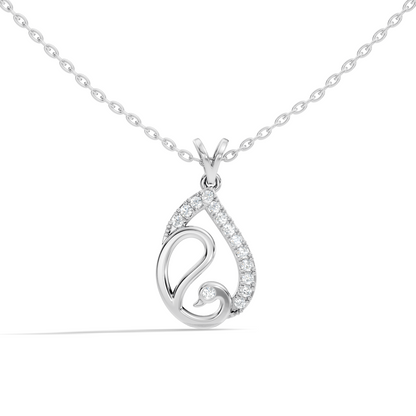 Classical Vintage Round Pendant Natural & Lab Diamonds Affordable Jewelry For Her