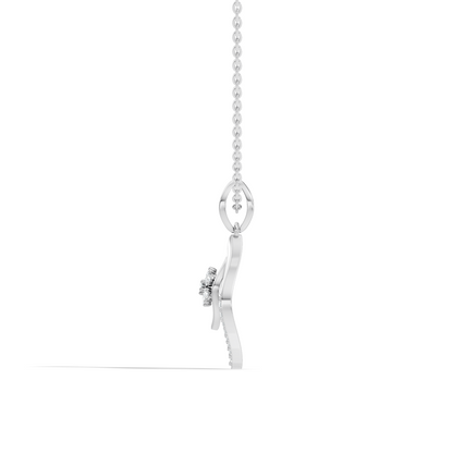 Minimalist Round Diamond Necklace Pendant Vintage 14K Solid Yellow Gold Jewelry Gift For Her