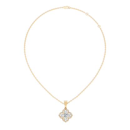 1.72 Ct Stunning Round-Oval Shape Lab Grown Diamond Sparkling Diamond Pendant For Her