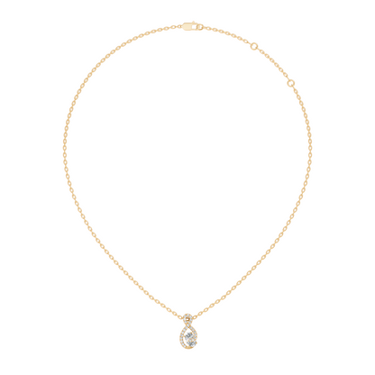 Round, Oval Lab Grown Diamond Minimalist Pendant Necklace  Elegant Daily Fashion