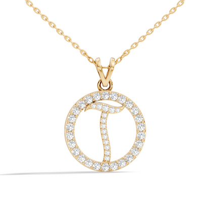 Minimalist Diamond Pendant for Her Elegant Handmade Jewelry In 14K Solid White Gold