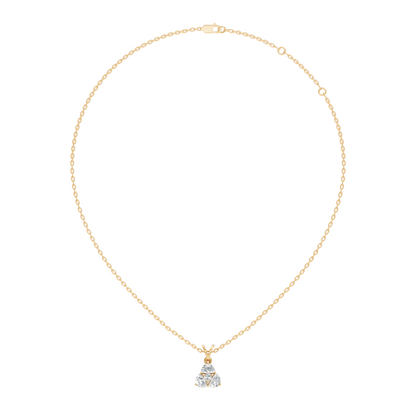 Labgrown Halfmoon Fancy Diamond Sparkling Pendant Round Diamond pendant perfect Anniversary Gift For Her