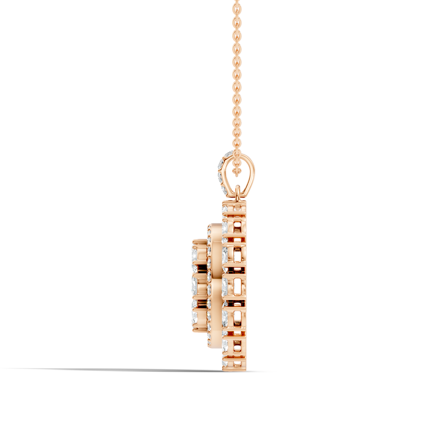 4.24 CT Oval Cut Diamond Pendant Necklace Sparkling Anniversary Gift For Her