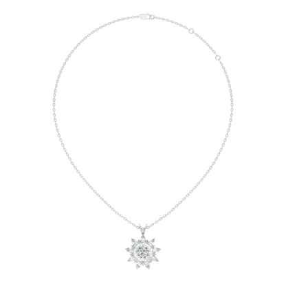 Elegant 3.67 CT Lab Diamond Pendant Necklace Pear Cut Colorless Vintage Gift for Her