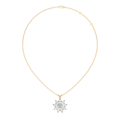 Elegant 3.67 CT Lab Diamond Pendant Necklace Pear Cut Colorless Vintage Gift for Her