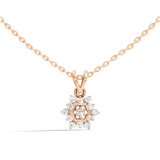 Affordable Diamond Pendant Necklace Handmade Ecofriendly Gift for Women's