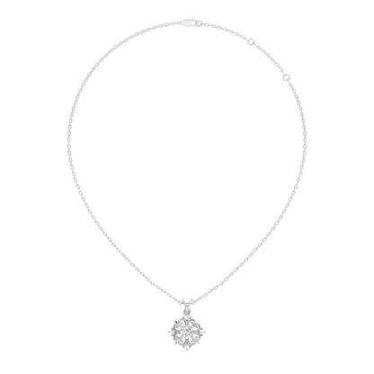 Elegant 0.65 Carat Lab Diamond Pendant in 14K Gold Round Cut Necklace for Her