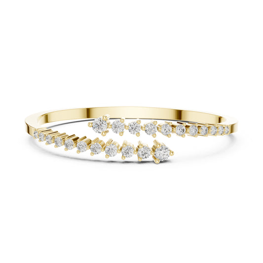 1.93 CTRound Cut Diamond Dainty Hand Crafted Cluster Vintage Timeless Bracelet Gift for Her Women's