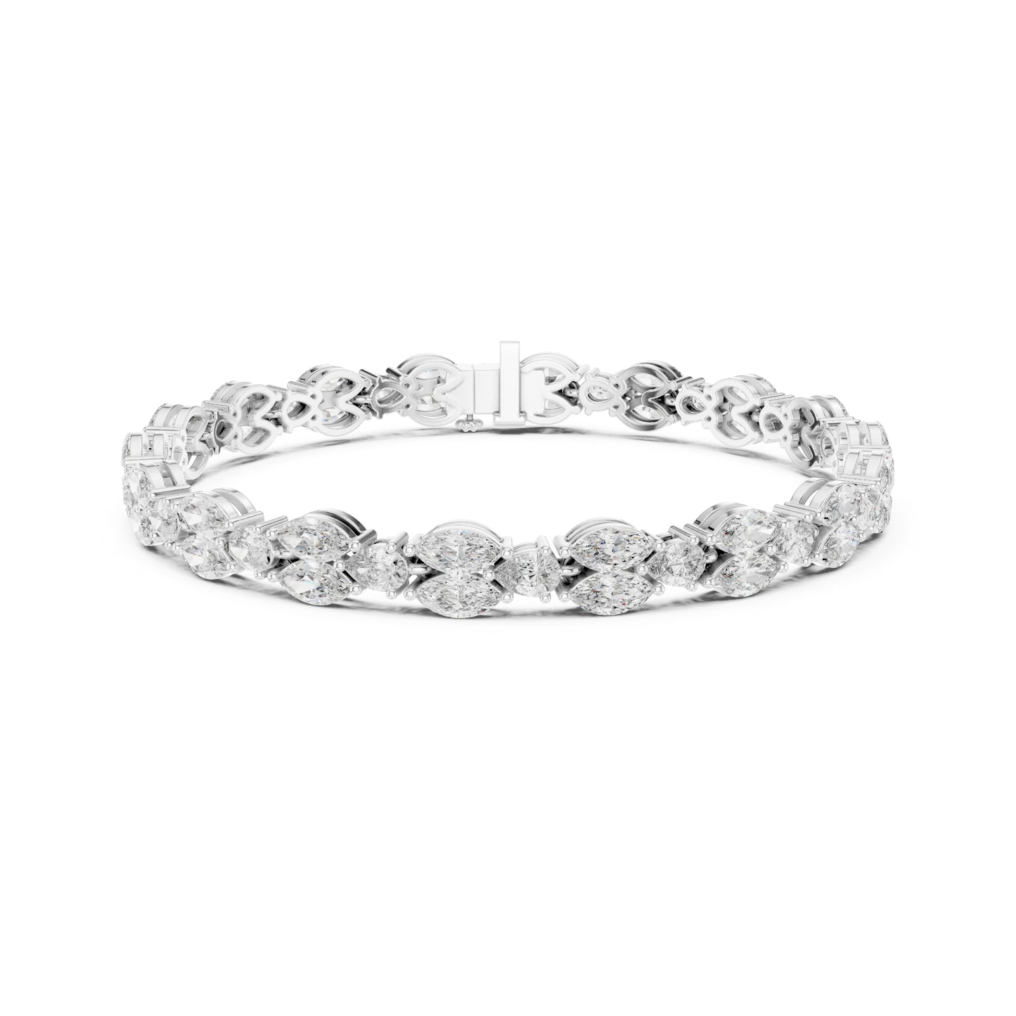 Round Cut High Quality Diamond Antique Delicate Three Stone Sparkling Bridesmaid Tennis Bracelet Gift For Her