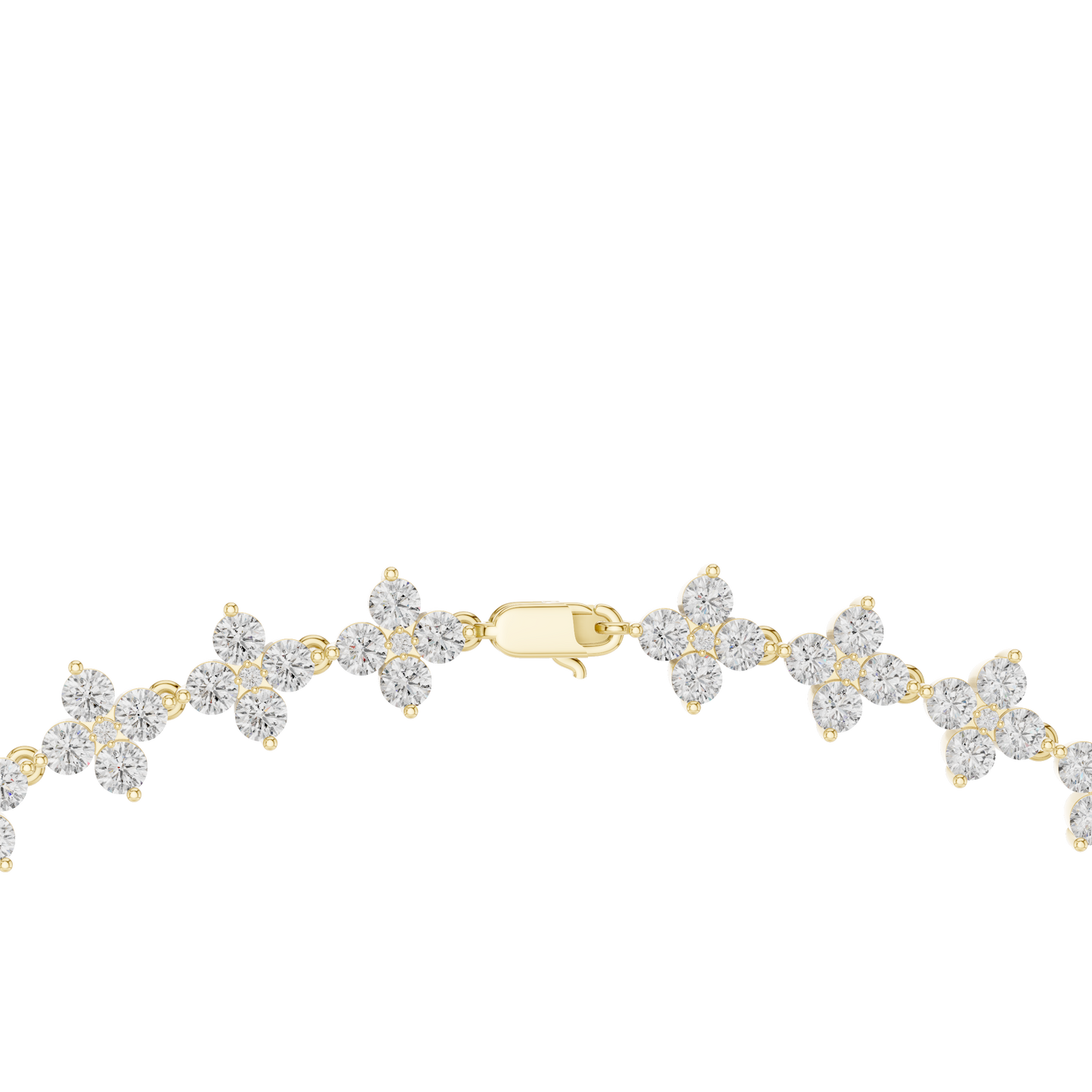 19.80 Ct 18K Solid Rose Gold Round Shapes Natural & Lab Grown Diamond Tennis Necklace Gift For Her