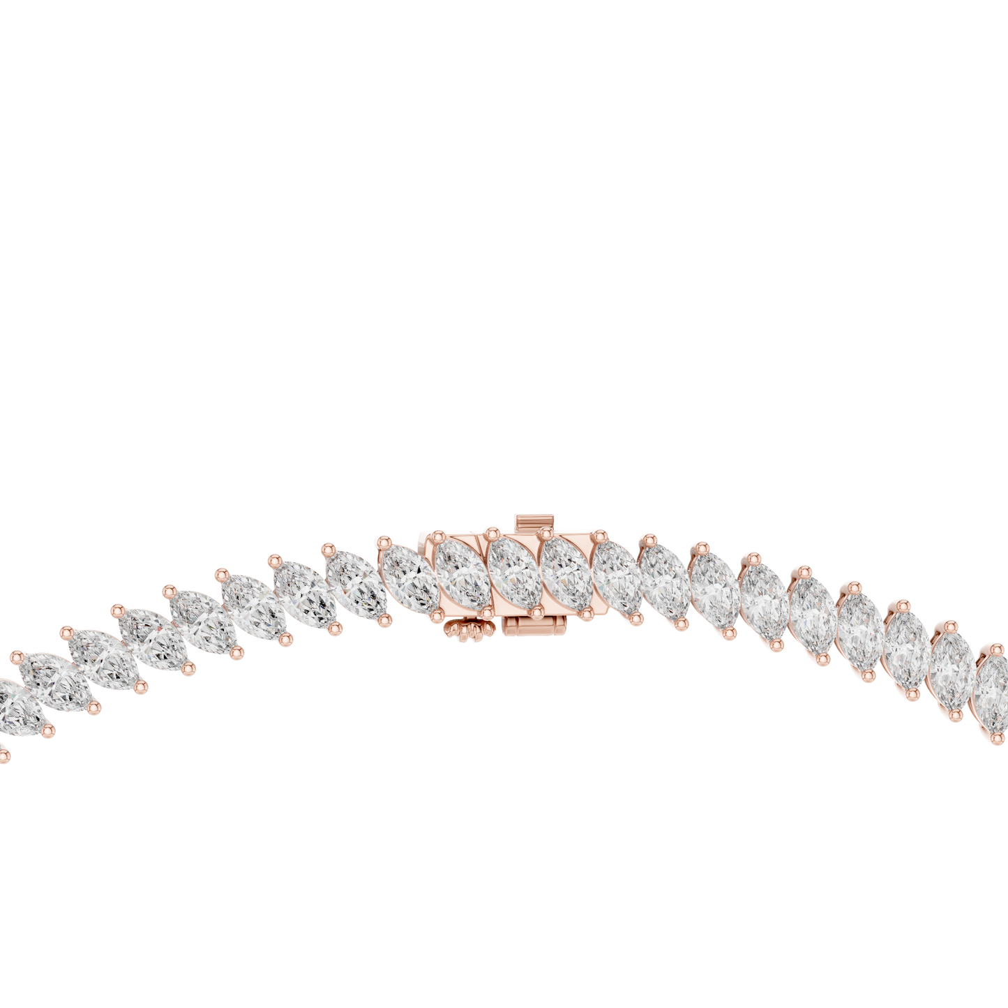 Marquise Cut Lab Grown & Natural Diamond Very Stunning And Classic Look Women Necklace For Her