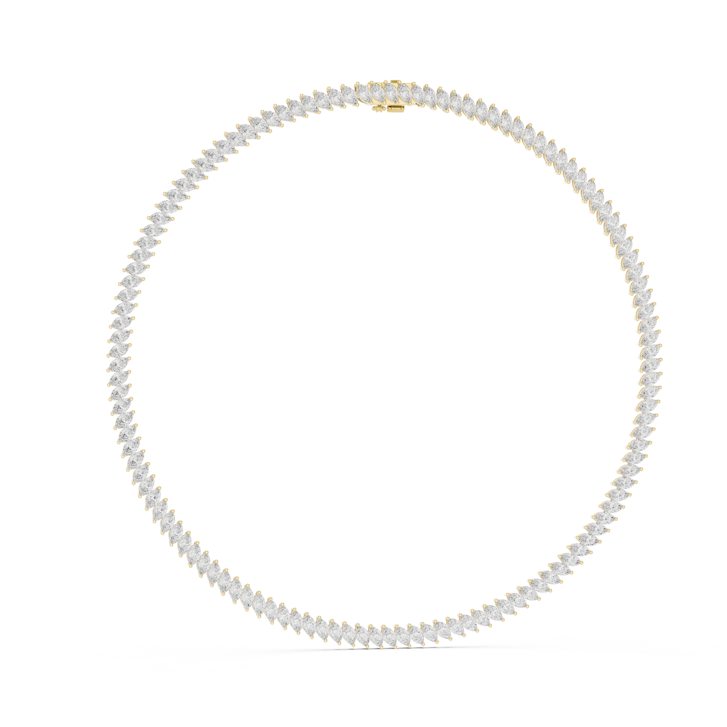Marquise Cut Lab Grown & Natural Diamond Very Stunning And Classic Look Women Necklace For Her